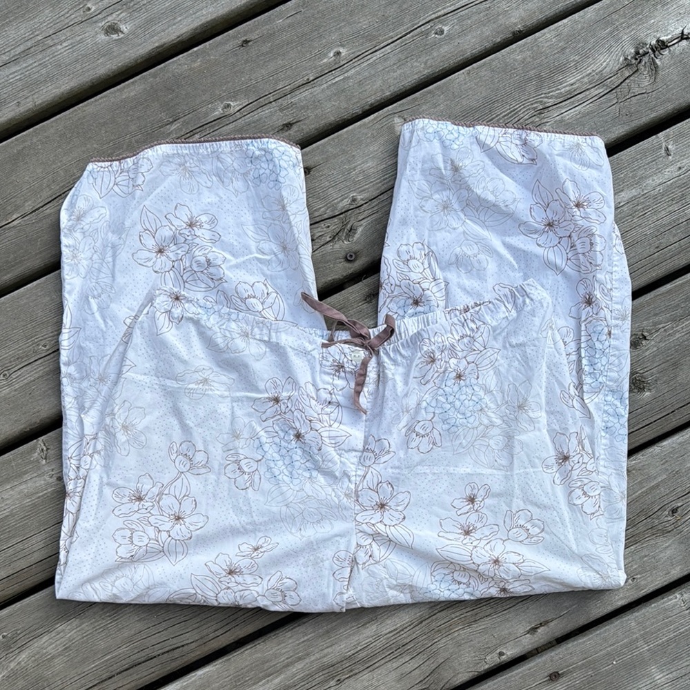 La SENZA Floral White Pajama Bottoms